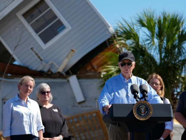 Hurrikan «Milton» - US-Präsident Biden in Florida